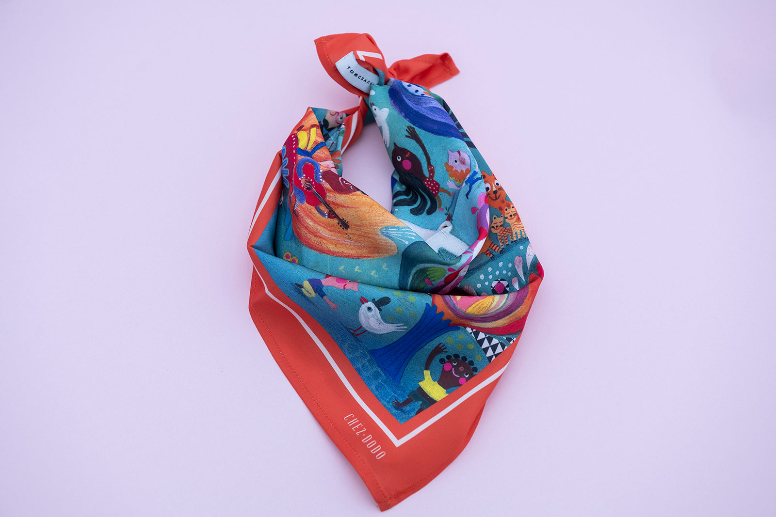 TOMCSANYI charity collection scarf (turquoise)