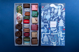 Holiday dessert selection in our festive gift box