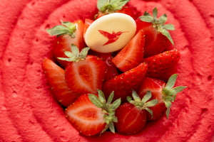 MACARON TORTA 'Fraise - Rhubarb'