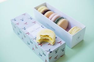 6-piece macaron selection in our premium gift box