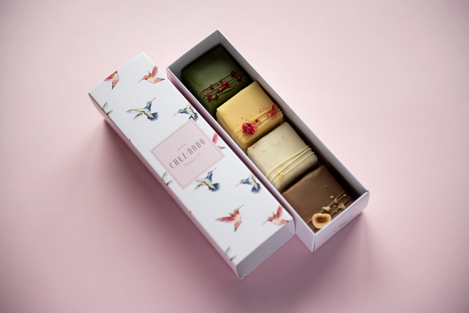 Mignon collection in our signature hummingbird box